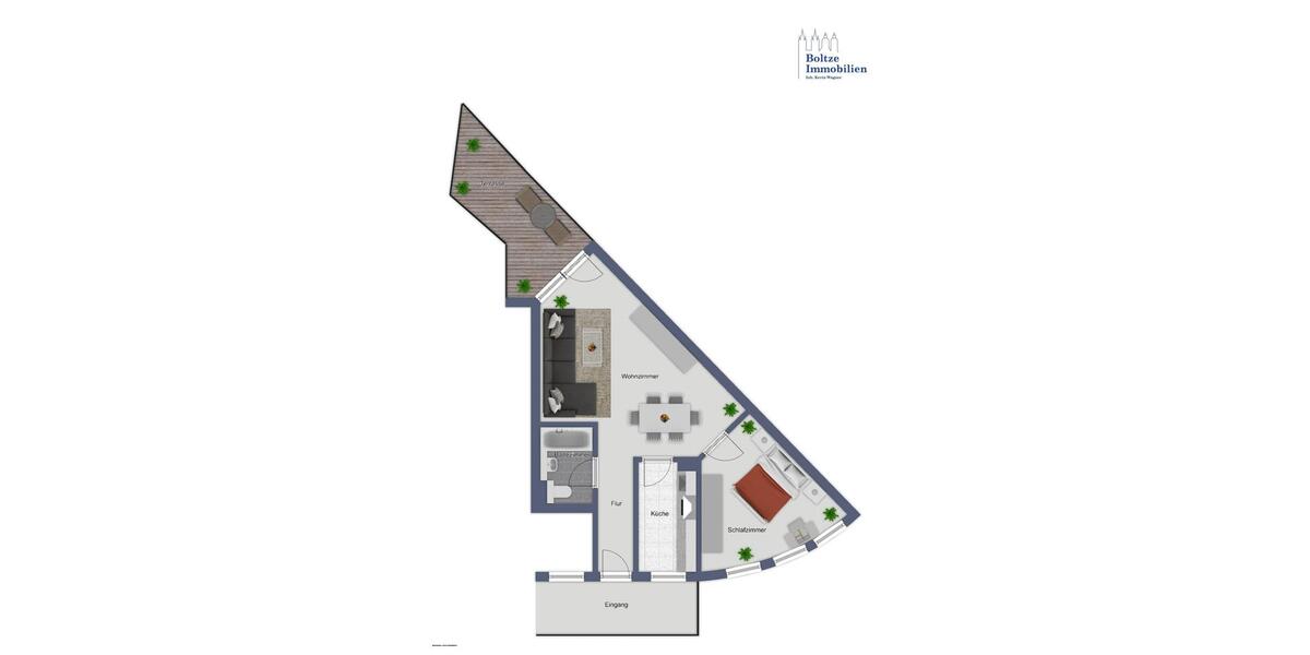 Etagenwohnung Naumburg (Saale) - 2 Zimmer, 61 m&sup2;, 425&euro; | Angebot:26445685