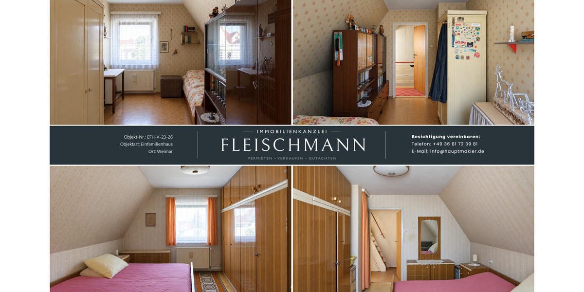Doppelhaushälfte mit Garten in Weimar-Oberweimar – Sanierungsobjekt in Top-Schullage - Doppelhaushälfte Weimar Ehringsdorf | Angebot:27374677