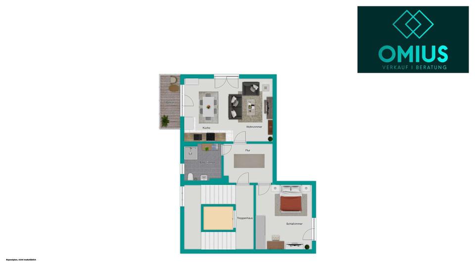 Etagenwohnung Jena - 2 Zimmer, 73 m&sup2;, 1.096&euro; | Angebot:26406464