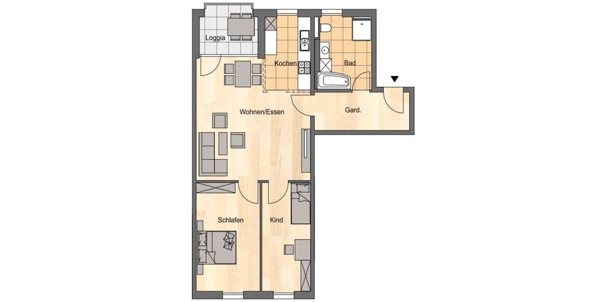Etagenwohnung Jena - 3 Zimmer, 95 m&sup2;, 1.330&euro; | Angebot:26373066