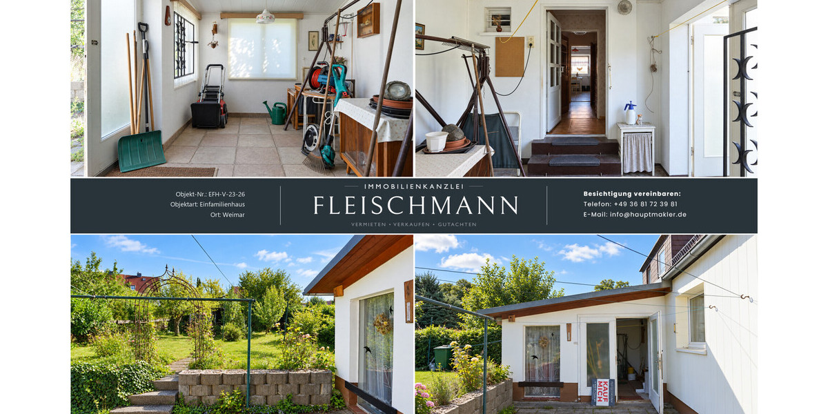 Doppelhaushälfte mit Garten in Weimar-Oberweimar – Sanierungsobjekt in Top-Schullage - Doppelhaushälfte Weimar Ehringsdorf | Angebot:27374677